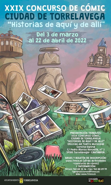 Cartel Concurso cómic Torrelavega 2022
