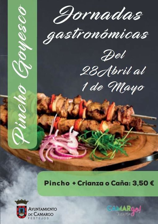 Cartel 2022 Jornadas Gastronómicas del Pincho Goyesco