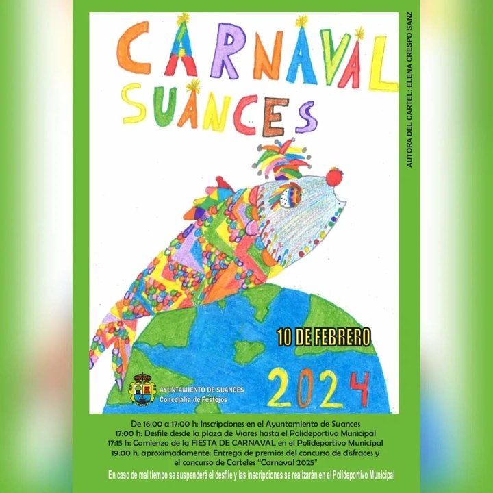 Cartel Carnaval 2024 Ayto de Suances