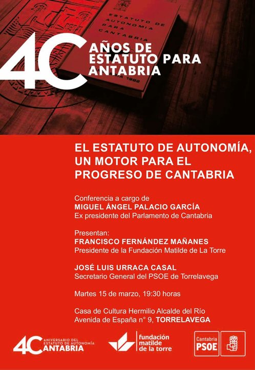 Conferencia en Torrelavega Estatuto de Autonomía de Cantabria