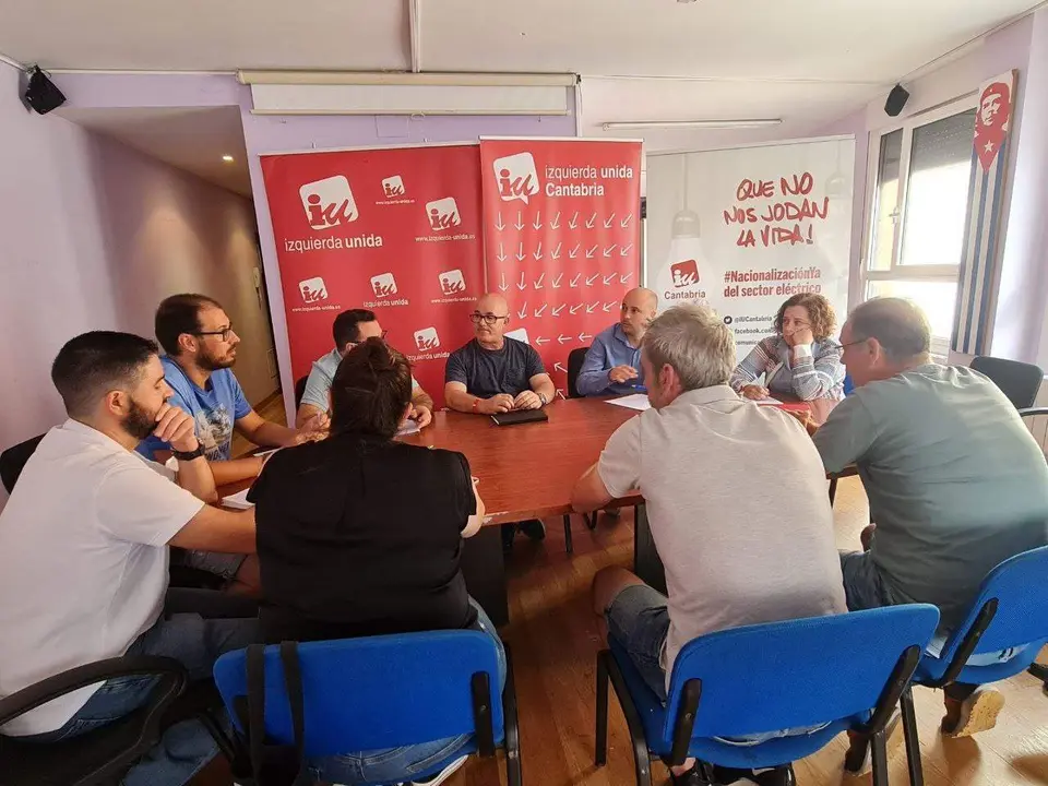 reunión IU-CSIF_USO_UGT_CCOO