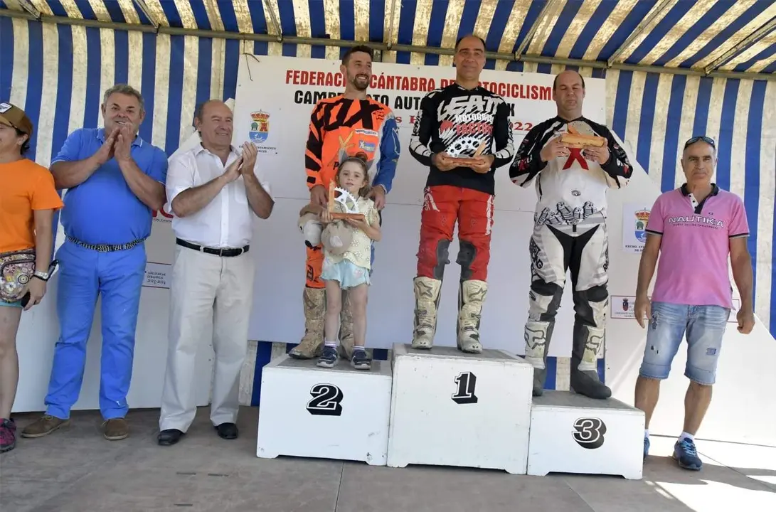 pódium motocross