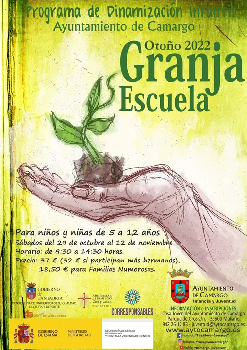 Cartel Granja Escuela Otoño 2022