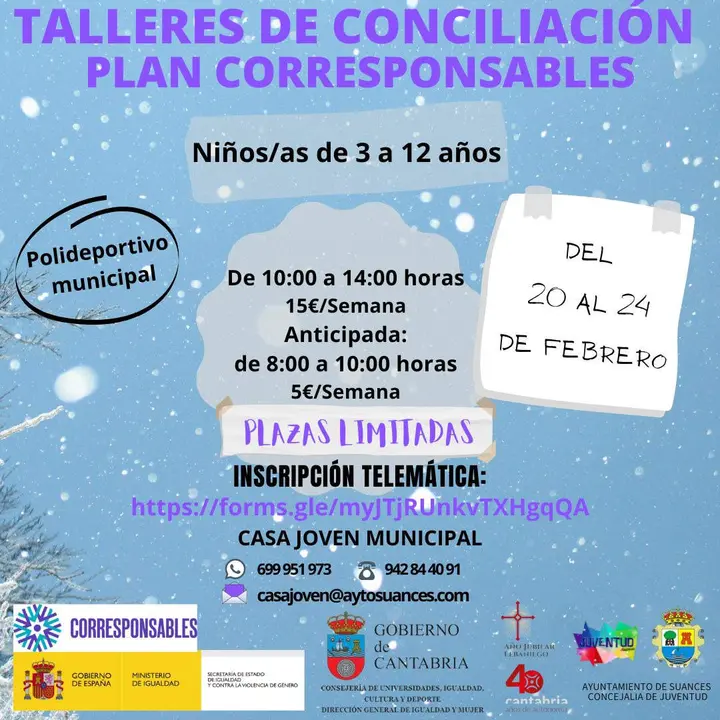 talleres conciliación febrero