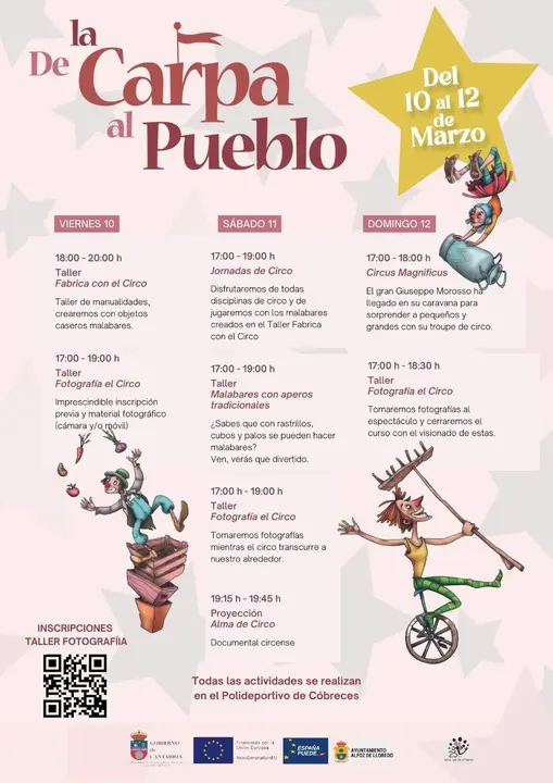 Programación - De la Carpa al Pueblo - 10, 11 y 12 de marzo