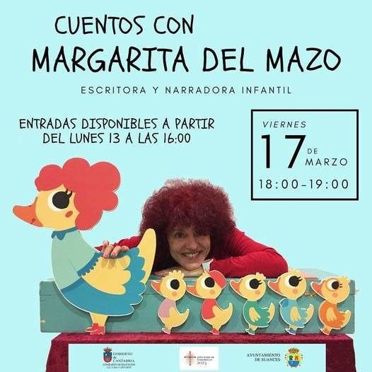 Cartel Cuenta cuentos Margarita del Mazo 17 de marzo