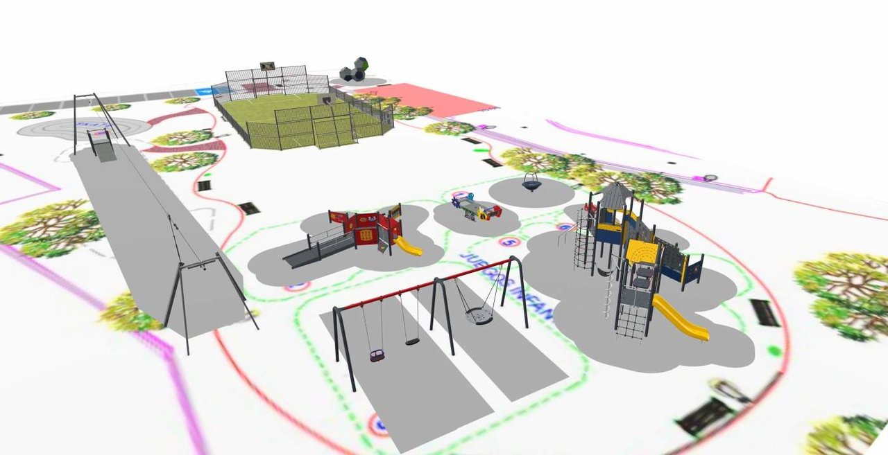 Nuevo parque infantil en Revilla de Camargo
