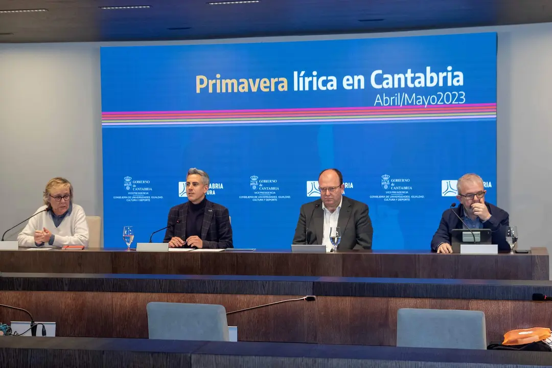 10:00 horas. Palacio de Festivales de Cantabria
El vicepresidente y consejero de Universidades, Igualdad, Cultura y Deporte, Pablo Zuloaga, presenta el programa `Primavera Lírica en Cantabria’.
