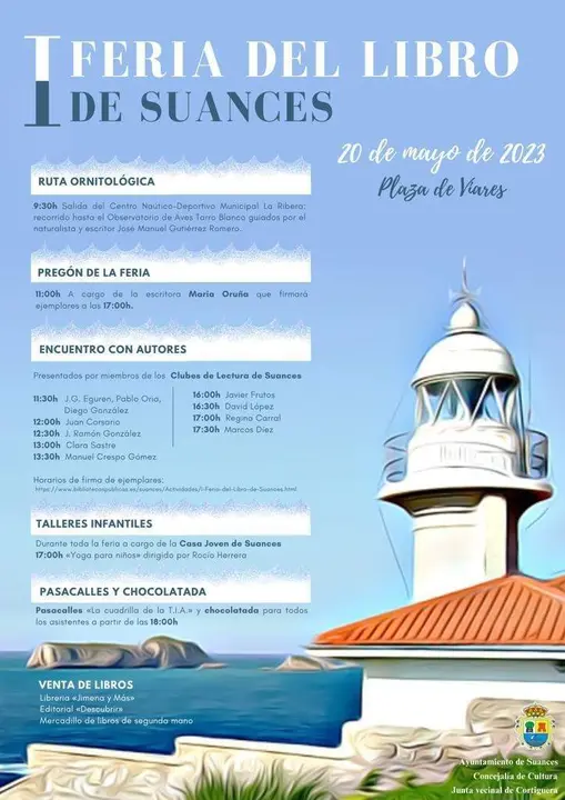 Cartel I Feria del Libro de Suances