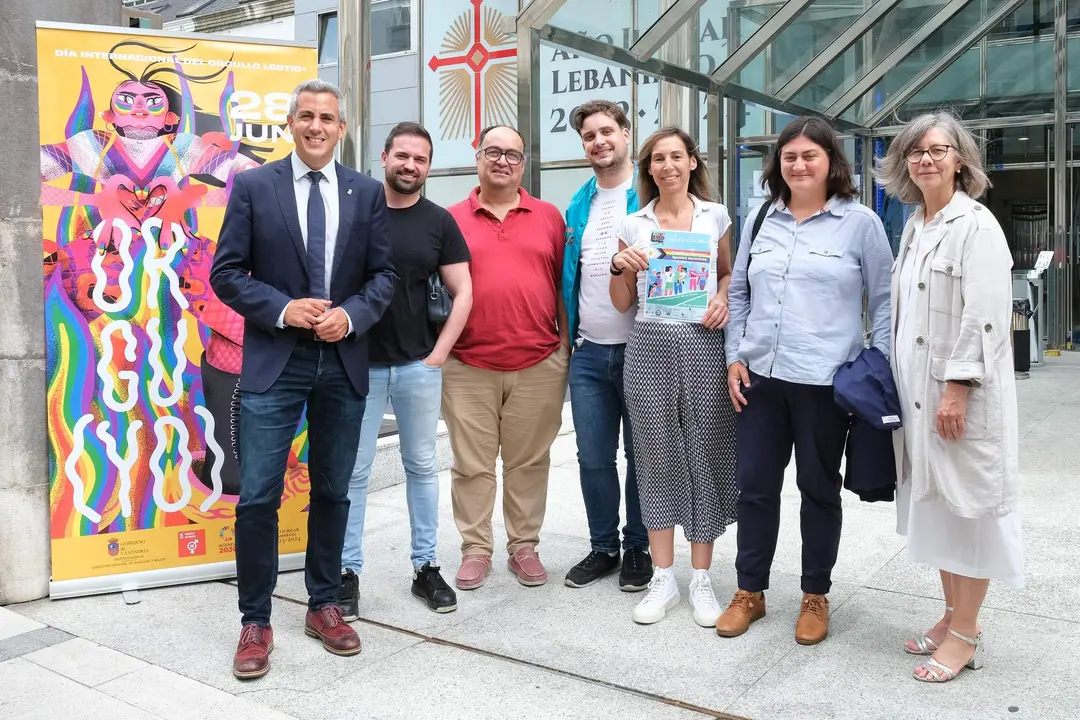 11:00 horas. Sala de Prensa del Gobierno de Cantabria.El vicepresidente y consejero de Universidades, Igualdad, Cultura y Deporte en funciones, Pablo Zuloaga, presenta, en rueda de prensa, la campaña con motivo del Día del Orgullo LGTBI. 26 de junio de 2023 © Raúl Lucio