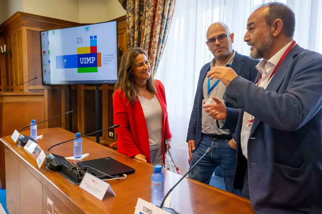 13:05 horas. Palacio de la Magdalena
La consejera de Inclusión Social, Juventud, Familias e Igualdad, Begoña Gómez del Río, clausura el curso ‘Cuidados de larga Duración’ de la UIMP. 6 SEPTIEMBRE 2023 © Miguel De la Parra
