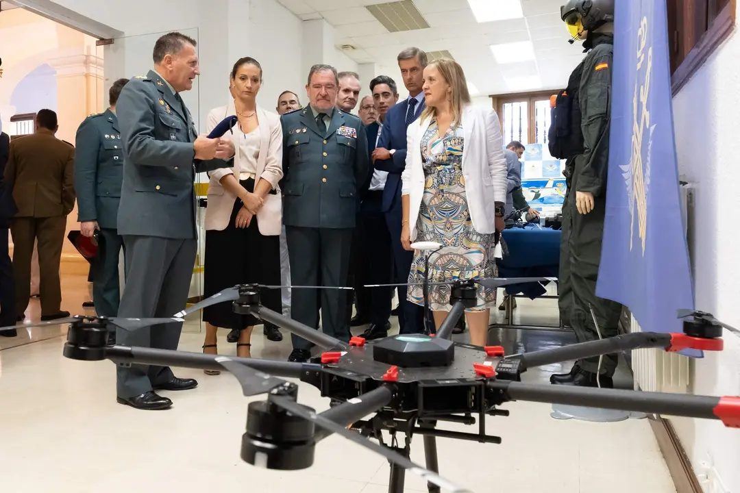 10:30 horas. Centro Botín. La consejera de Presidencia, Justicia, Seguridad y Simplificación Administrativa, Isabel Urrutia, participa en los actos conmemorativos del 50º aniversario de la Creación del Servicio Aéreo de la Guardia Civil. 30 de septiembre de 2023 © Raúl Lucio