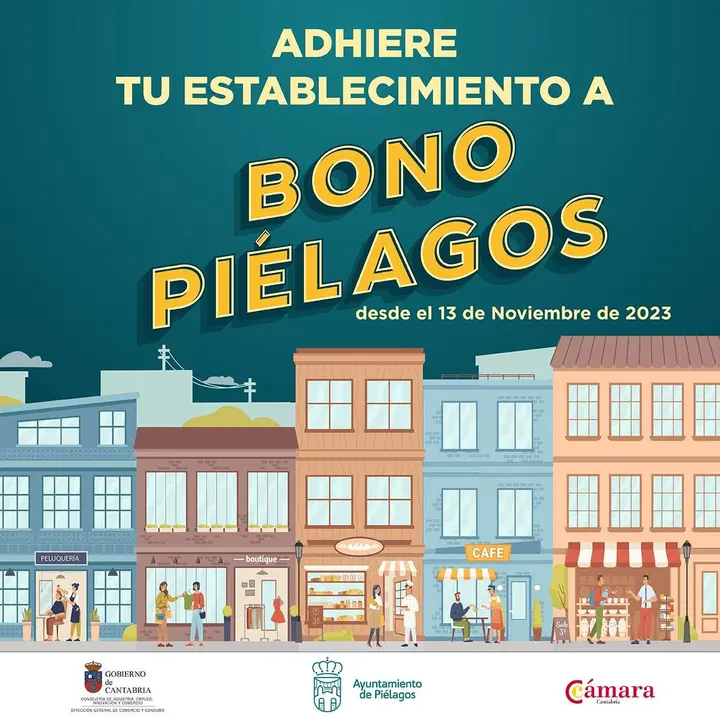 CARTEL ADHESION CAMPAÑA 'BONOS CONSUMO' AYTO PIELAGOS