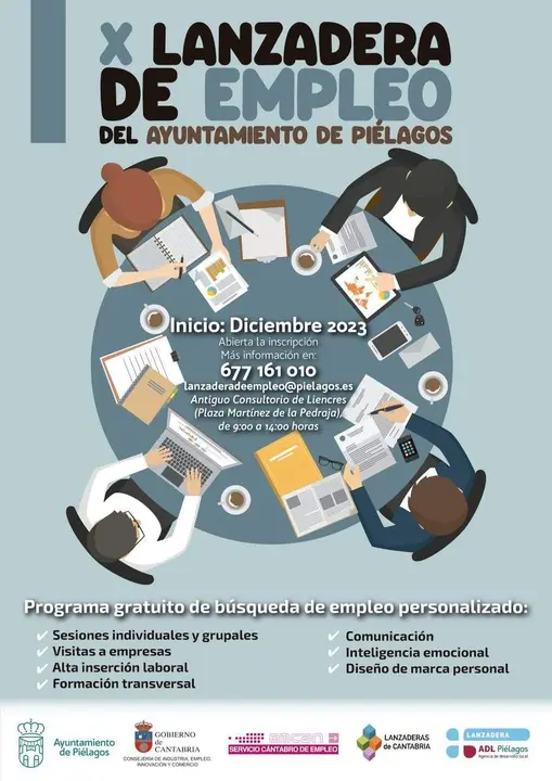 CARTEL X LANZADERA EMPLEO PIELAGOS