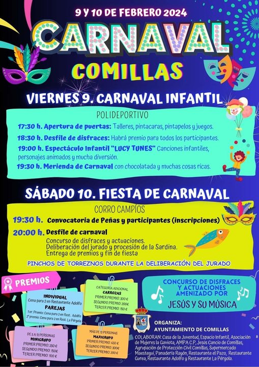 Cartel del Carnaval en Comillas 2024