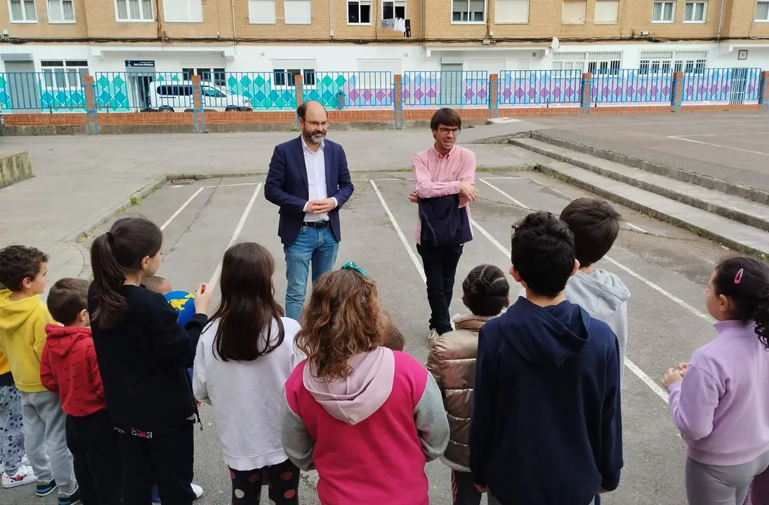 visita olimpiadas escolares colegio José Luis Hidalgo 14 febr 2024