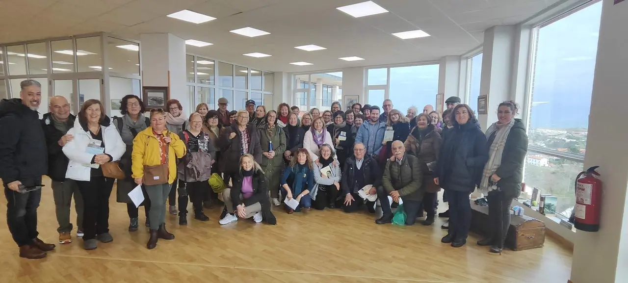 Visita del grupo de la Universidad  Senior de Barcelona a Suances