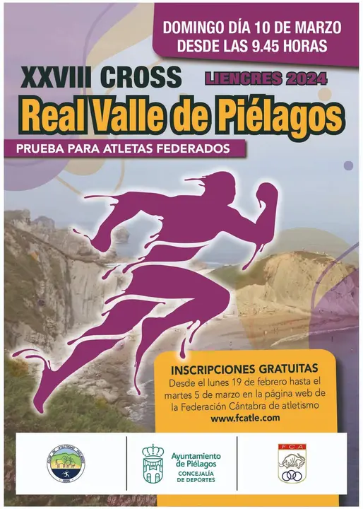 CARTEL XXVIII CROSS REAL VALLE DE PIÉLAGOS