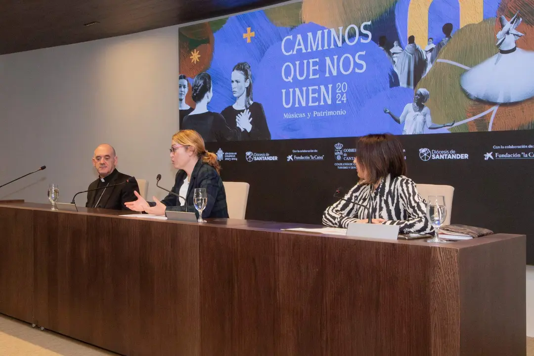 12:00 horas. Palacio de Festivales de Cantabria. Sala 30 años 
La consejera de Cultura, Turismo y Deporte, Eva Guillermina Fernández; la directora territorial de la Fundación "la Caixa" en Asturias y Cantabria, Irene Agudo, y el obispo de Santander, Arturo Ros, presentan, en rueda de prensa, el ciclo 'Caminos que nos unen. Música y Patrimonio 2024'.