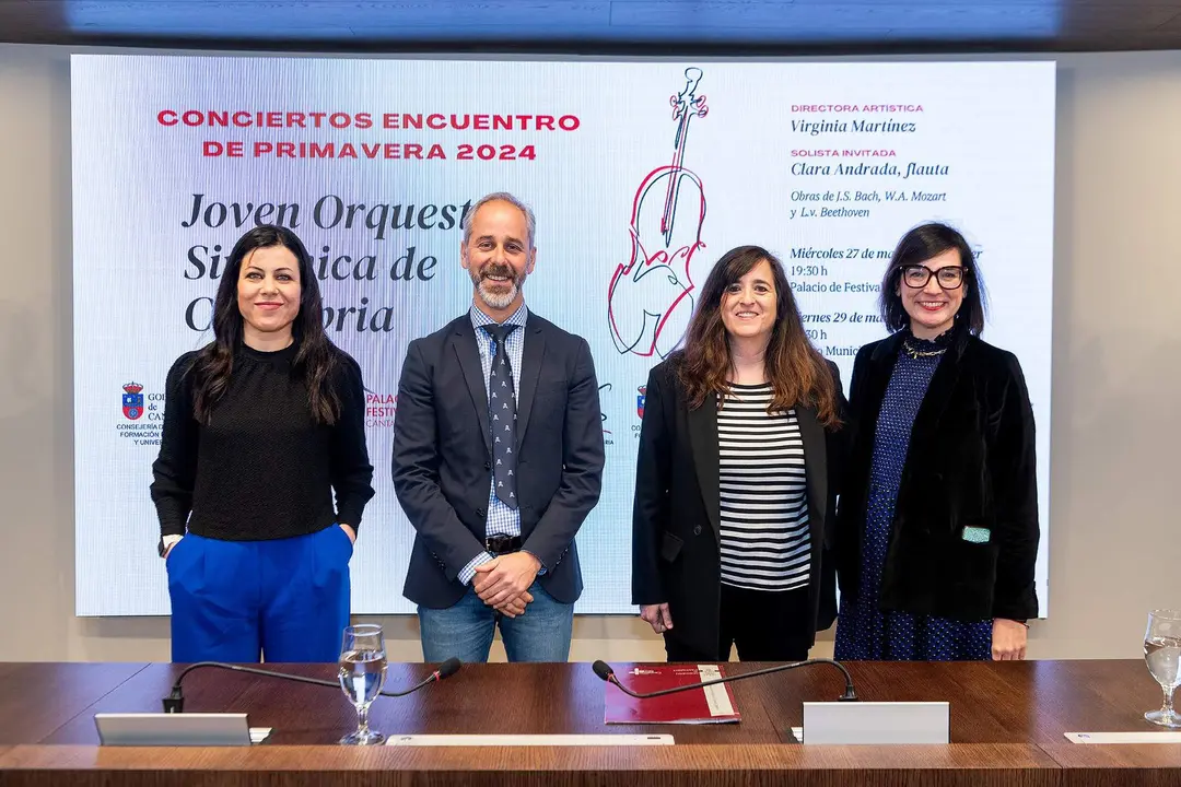 10:00 horas. Palacio de Festivales de Cantabria. Sala 30 años
El consejero de Educación, Formación Profesional y Universidades, Sergio Silva, presenta la Joven Orquesta Sinfónica de Cantabria (JOSCAN). 22 MARZO 2024 © Miguel De Arriba