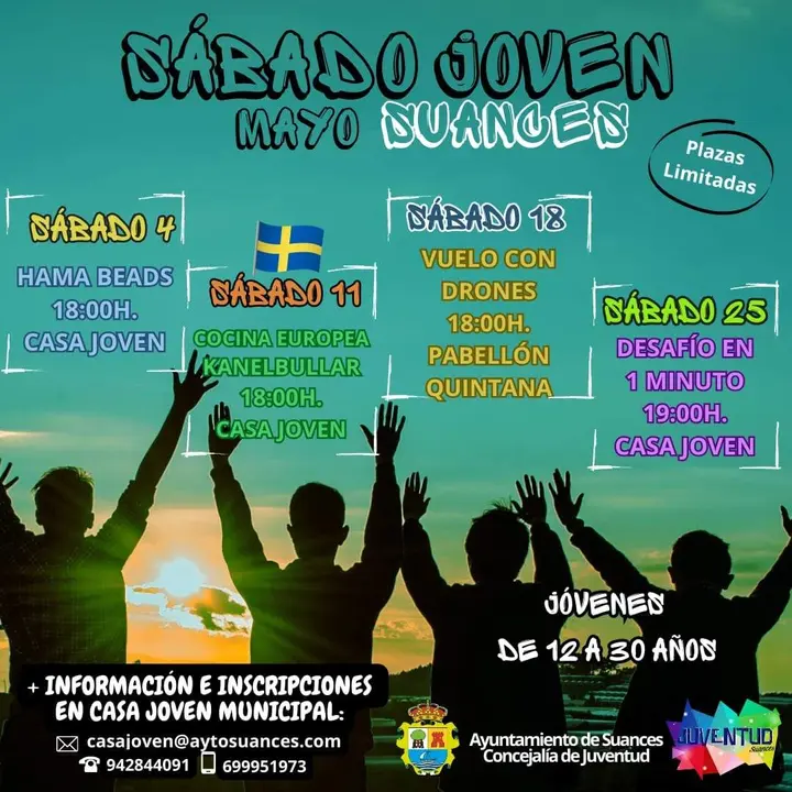 Cartel Sábado Joven Mayo