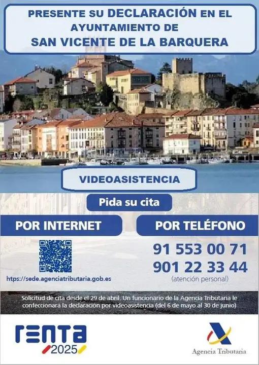 Cartel Renta San Vicente de la Barquera