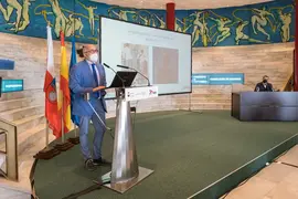 12:00 horas. Palacio de Festivales de Cantabria (Sala Mar&iacute;a Blanchard). El consejero de Sanidad, Miguel Rodr&iacute;guez, y el experto en Salud P&uacute;blica, Enrique Bernal-Delgado, presentan el portal &lsquo;Altas de Asistencia Sanitaria en Cantabria&rsquo;. 10 de febrero de 2022 &copy; Ra&uacute;l Lucio