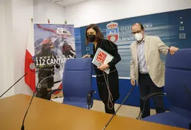 La consejera de Presidencia, Interior, Justicia y Acci&oacute;n Exterior, Paula Fern&aacute;ndez, y el director del Servicio de Emergencias de Cantabria, I&ntilde;igo Claramunt, presentan el balance de actuaci&oacute;n del 112 con motivo de la conmemoraci&oacute;n del D&iacute;a Europeo de este servicio p&uacute;blico. 
11 feb 22