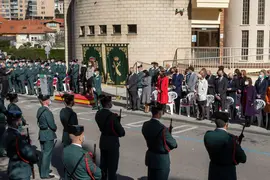 12:00 horas. Cuartel de la Guardia Civil. Campogiro, 92, Santander
Los consejeros de Presidencia, Interior, Justicia y Acci&oacute;n Exterior, Paula Fern&aacute;ndez, de Desarrollo Rural, Ganader&iacute;a, Pesca, Alimentaci&oacute;n y Medio Ambiente, Guillermo Blanco, y de Empleo y Pol&iacute;ticas Sociales, Ana Bel&eacute;n &Aacute;lvarez, asisten a la toma de posesi&oacute;n del nuevo coronel jefe de la Guardia Civil en Cantabria, Antonio Orantos.
