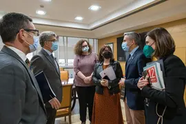 16:30.- Gobierno de Cantabria (6&ordf; planta sala consejo gobierno). El vicepresidente y consejero de Universidades, Igualdad, Cultura y Deporte, Pablo Zuloaga, se re&uacute;ne con el decano del Colegio de Abogados de Cantabria. 16 de marzo de 2022 &copy; Ra&uacute;l Lucio