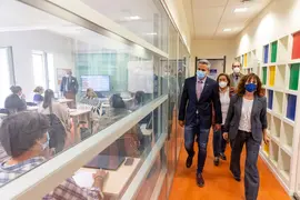 11:00 horas. Fundaci&oacute;n C&aacute;ntabra para la Salud y el Bienestar Social. Isla de Pedrosa, Pontejos
El vicepresidente y consejero de Universidades, Igualdad, Cultura y Deporte, Pablo Zuloaga, y la consejera de Empleo y Pol&iacute;ticas Sociales, Ana Bel&eacute;n &Aacute;lvarez, visitan el nuevo Centro de Formaci&oacute;n e Inserci&oacute;n Laboral.
25 MARZO 2022 &copy; Miguel De la Parra