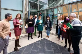 11:30 horas. Sala de Prensa del Gobierno de Cantabria. La consejera de Presidencia, Interior, Justicia y Acci&oacute;n Exterior, Paula Fern&aacute;ndez, y representantes sindicales, informan sobre la Oferta de Empleo P&uacute;blico (OEP) en la Administraci&oacute;n General del Gobierno de Cantabria.
03 de mayo de 2022
Fotograf&iacute;a: Silvia Bouzo