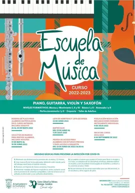 Cartel Escuela de M&uacute;sica