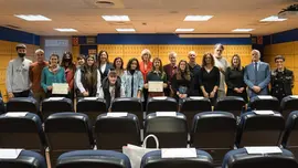 12:30 horas. Consejer&iacute;a de Educaci&oacute;n y Formaci&oacute;n Profesional, Sal&oacute;n de actos (tercera planta). La consejera de Educaci&oacute;n y Formaci&oacute;n Profesional, Marina Lomb&oacute;, participa en la entrega de premios Interaulas. 25 de mayo de 2021 &copy; Ra&uacute;l Lucio