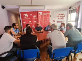 reuni&oacute;n IU-CSIF_USO_UGT_CCOO