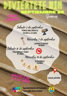 cartel divi&eacute;rtete nin septiembre