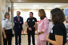 10:00 horas. Sede del 112. La consejera de Presidencia, Interior, Justicia y Acci&oacute;n Exterior, Paula Fern&aacute;ndez Via&ntilde;a, visita la sede del 112 junto a la Jefa Superior de Polic&iacute;a, Carmen Mart&iacute;nez. 20 de septiembre de 2022 &copy; Ra&uacute;l Lucio