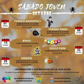 s&aacute;bado joven octubre