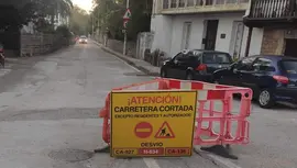 Obras cambio tuber&iacute;a agua Puente San Miguel