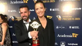 Roberto Barriuso y Maria Casado; presidenta de la academia de la televisi&oacute;n