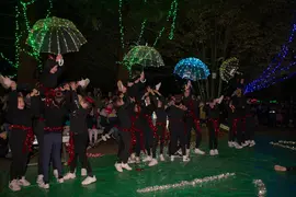 Coreograf&iacute;a de las ni&ntilde;as de Gimnasia R&iacute;tmica
