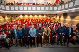 20:00 horas. Filmoteca de Cantabria Mario Camus
El vicepresidente y consejero de Universidades, Igualdad, Cultura y Deporte, Pablo Zuloaga, asiste al preestreno del documental de Carlos Saura &lsquo;Las paredes hablan&rsquo;.
01 febrero 2023 &copy; Miguel De la Parra