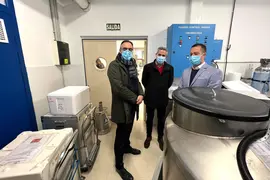 10:30 horas. Hospital de Liencres
El vicepresidente y consejero de Universidades, Igualdad, Cultura y Deporte, Pablo Zuloaga,y el consejero de Sanidad, R&aacute;ul Pesquera, visitan el Banco de Sangre y Tejidos de Cantabria.
7 FEBRERO 2023 &copy; Oficina de comunicaci&oacute;n 
