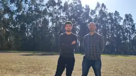 Paulu Lobete (Cantabristas) y Alejandro P&eacute;rez (ACPT) en Sierrallana