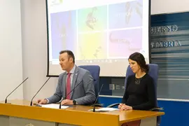 10:15 horas. Sala de prensa del Gobierno de Cantabria. El consejero de Desarrollo Rural, Ganader&iacute;a, Pesca, Alimentaci&oacute;n y Medio Ambiente, Guillermo Blanco, presenta el &uacute;ltimo informe del Proyecto R&iacute;os sobre la situaci&oacute;n de las cuencas fluviales de los r&iacute;os de Cantabria. 15 de febrero de 2023 &copy; Ra&uacute;l Lucio