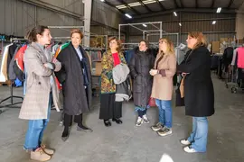 10:30 horas. Empresa Koopera, Pol&iacute;gono industrial de Heras (naves 223-261). La consejera de Empleo y Pol&iacute;ticas Sociales, Eugenia G&oacute;mez de Diego, visita las instalaciones de la empresa social Koopera de C&aacute;ritas. 16 de febrero de 2023 &copy; Ra&uacute;l Lucio