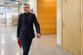 10:30 horas. Sala de prensa del Gobierno de Cantabria. El vicepresidente y consejero de Universidades, Igualdad, Cultura y Deporte, Pablo Zuloaga, informa, en rueda de prensa, de los acuerdos del Consejo de Gobierno. 2 de marzo de 2023 &copy; Ra&uacute;l Lucio