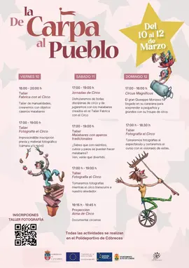 Programaci&oacute;n - De la Carpa al Pueblo - 10, 11 y 12 de marzo