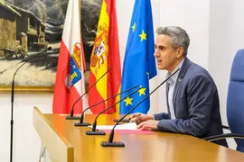 10:30 horas. Sala de prensa del Gobierno de Cantabria. El vicepresidente y consejero de Universidades, Igualdad, Cultura y Deporte, Pablo Zuloaga, informa, en rueda de prensa, de los acuerdos de Consejo de Gobierno. 16 de marzo de 2023 &copy; Ra&uacute;l Lucio