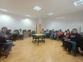 Mujeres participantes en el taller de fotograf&iacute;a